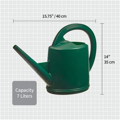 Durable Swiss Watering Can with UV Protection, Ergonomic Handle for Indoor/Outdoor Gardening, Made in Switzerland (7 Liter, Red)
