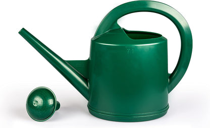 Durable Swiss Watering Can with UV Protection, Ergonomic Handle for Indoor/Outdoor Gardening, Made in Switzerland (7 Liter, Red)