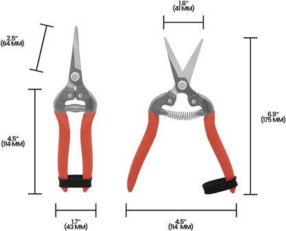 H300SC Harvest Shear, Long Curved Stainless Steel Blade