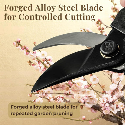 Japanese Pruning Shears, Bypass Garden Pruner 7.9", Made in Japan