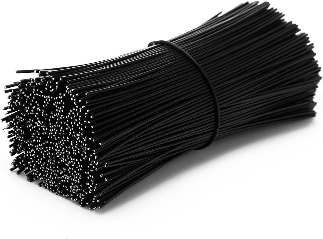 500pcs Plastic Twist Ties for Bags,4.7 Inch Cable Bread Ties Reusable Plant Wire Twist Tiesfor Household and Office Use