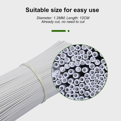 500pcs Plastic Twist Ties for Bags,4.7 Inch Cable Bread Ties Reusable Plant Wire Twist Tiesfor Household and Office Use
