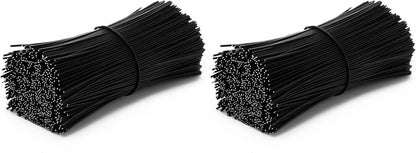 500pcs Plastic Twist Ties for Bags,4.7 Inch Cable Bread Ties Reusable Plant Wire Twist Tiesfor Household and Office Use