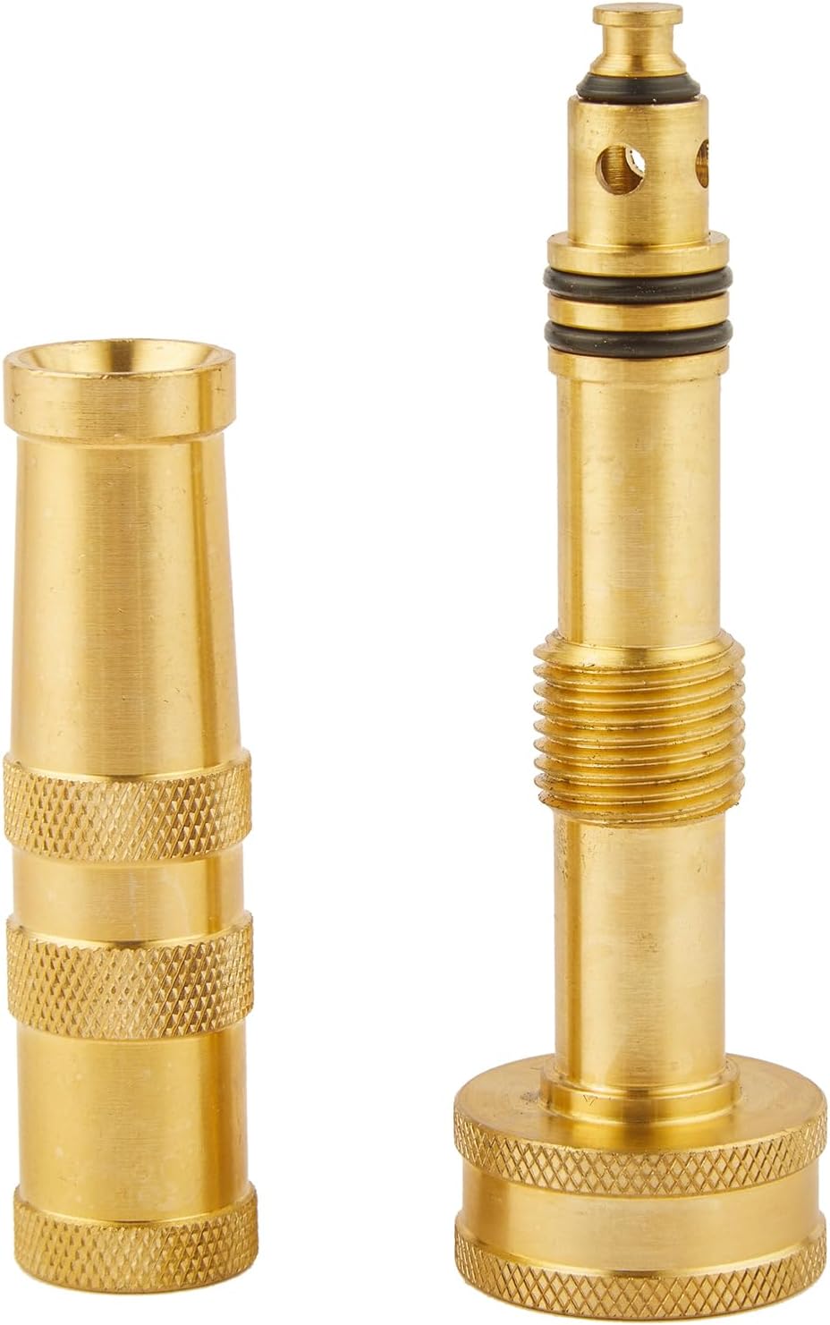 Heavy Duty Brass Hose Nozzle-4'' Adjustable Twist Garden Hose Nozzles