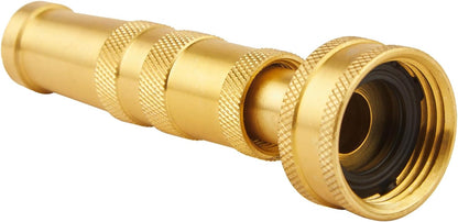 Heavy Duty Brass Hose Nozzle-4'' Adjustable Twist Garden Hose Nozzles