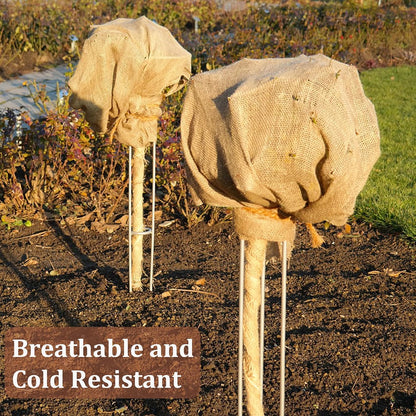 40"x30' Burlap Fabric Frost Cloth Plant Covers Freeze Protection