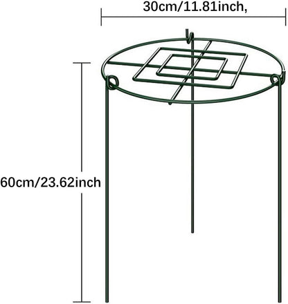 3X Peony Support Cage Stakes Climbing Trellis Plant Support Rings for Tall Plants Hydrangea Lupin Flopping Flowers Rudbeckia, 30x60cm