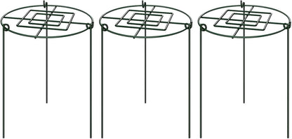 3X Peony Support Cage Stakes Climbing Trellis Plant Support Rings for Tall Plants Hydrangea Lupin Flopping Flowers Rudbeckia, 30x60cm