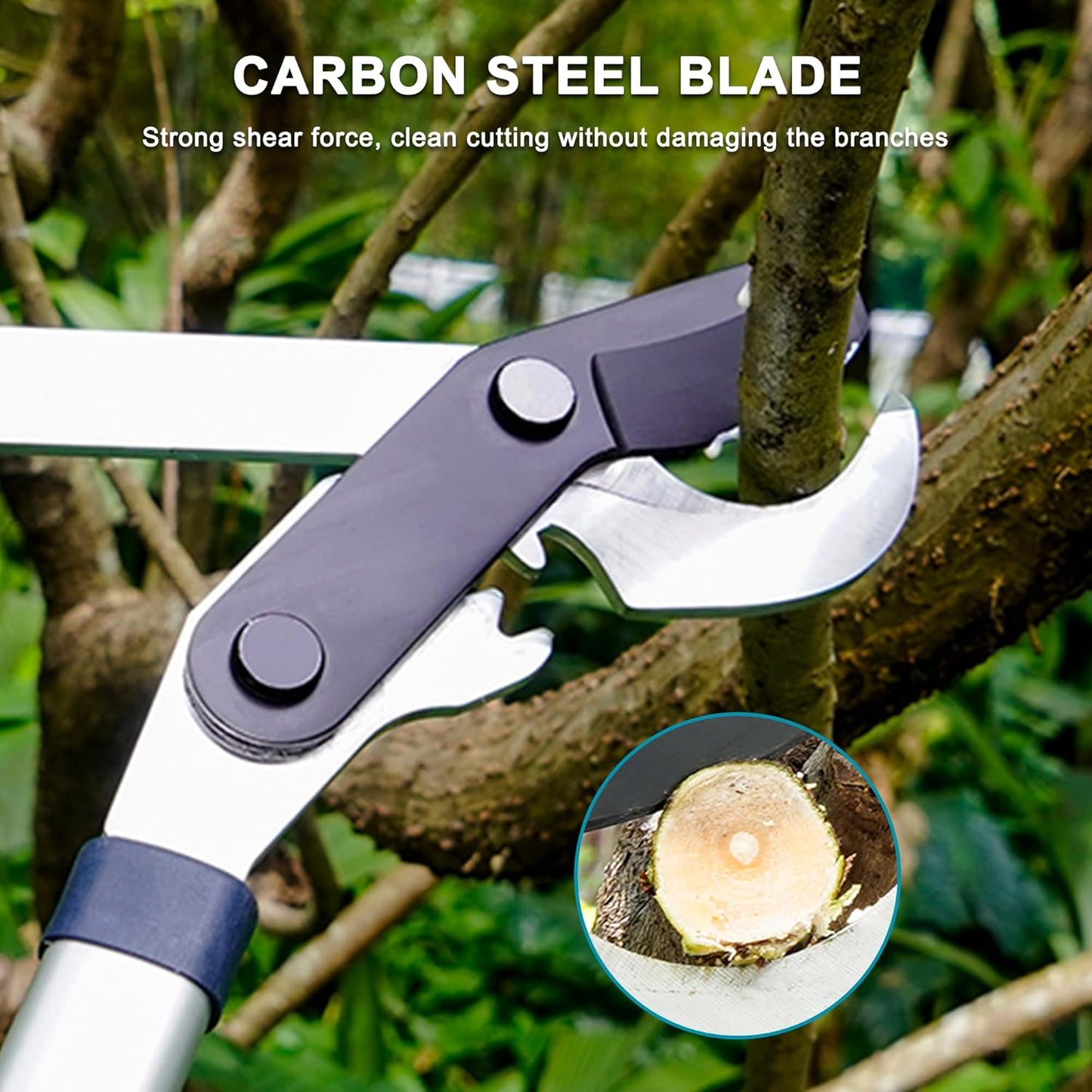 Extendable Tree Loppers 28-41 Inch For 2 Inch Thick Branch Trimming