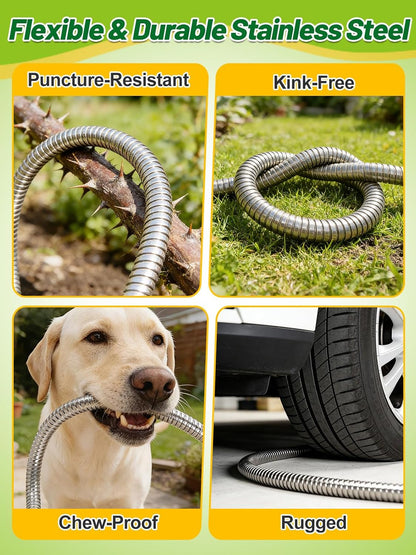 3ft Female to Female Short Garden Hose with Brass Fittings
