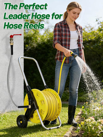 3ft Female to Female Short Garden Hose with Brass Fittings