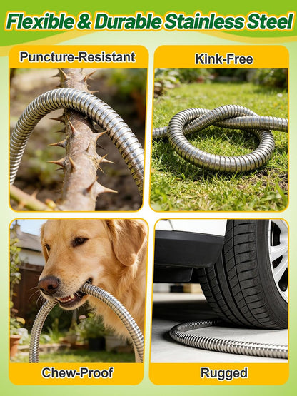 3ft Female to Female Short Garden Hose with Brass Fittings