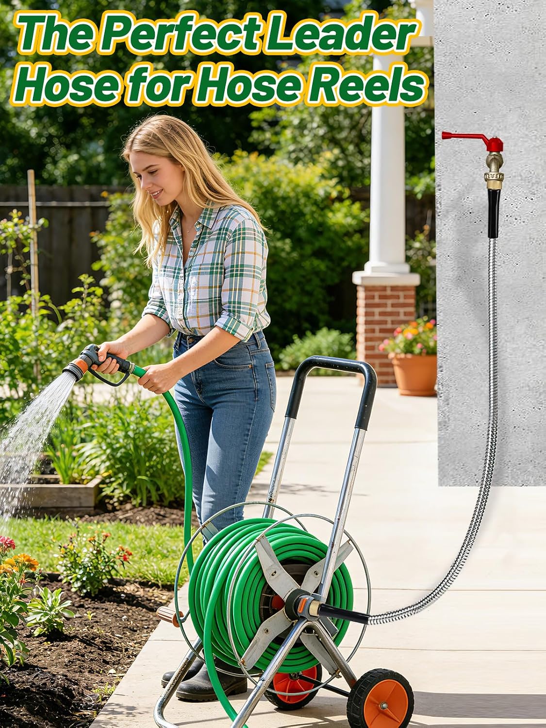 3ft Female to Female Short Garden Hose with Brass Fittings