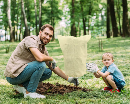 12 Pack Plant Covers Freeze Protection, 32x47'' Winter Frosts Cloth for Outdoor Plants, Reusable Frost Blankets Drawstring Bags for Cold Freeze Sun Protection Bird Insect Prevention,White