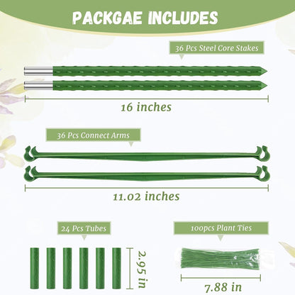 6 Pack Tomato Cage for Garden, Up to 48Inch Sturdy Tomato Trellis