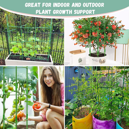 6 Pack Tomato Cage for Garden, Up to 48Inch Sturdy Tomato Trellis