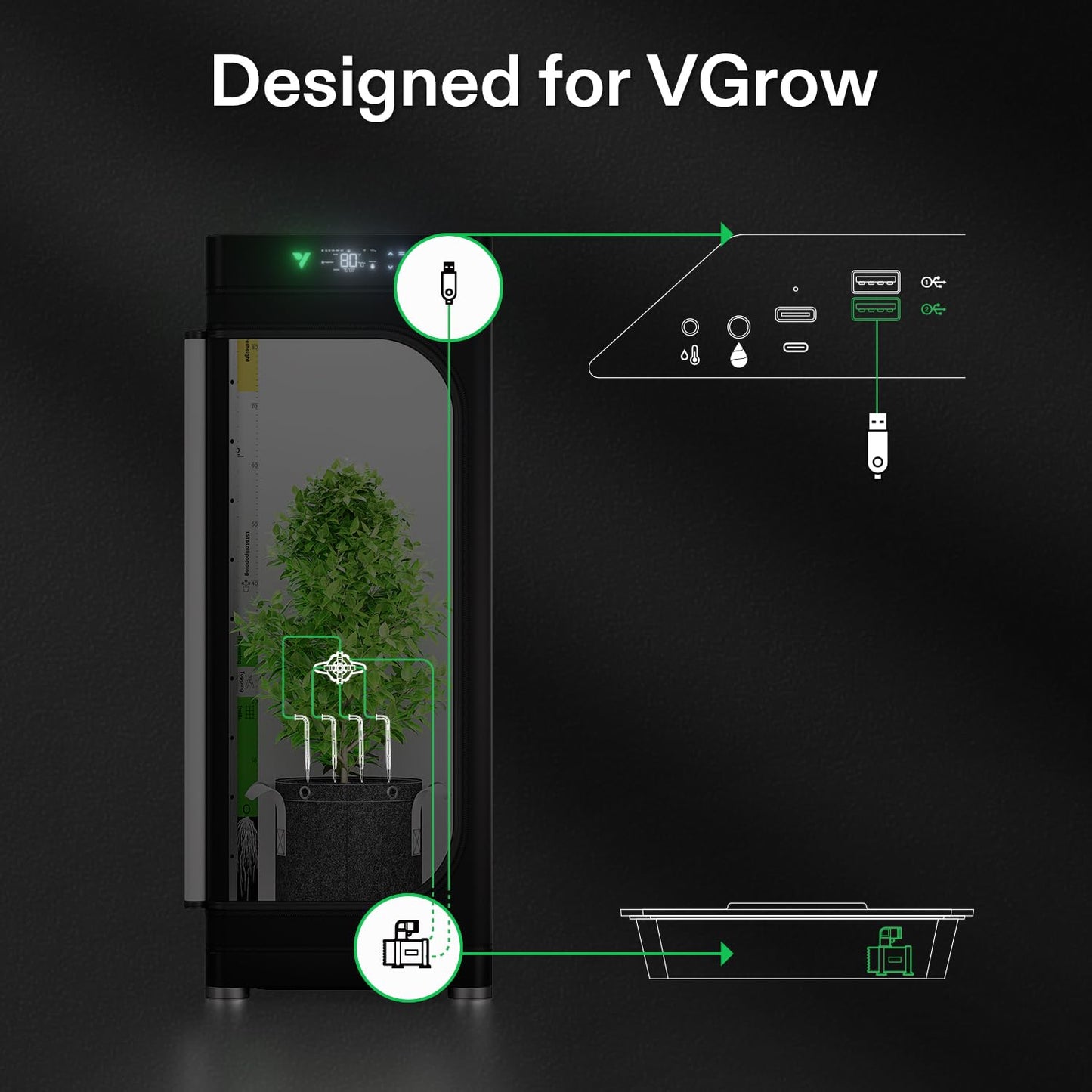 Professional Automatic Drip Irrigation Kits, 15W Output, All in One Professional Grow Kit- Includes Pump, Timer and Regulator, 8 Drip Emitters Garden Plant Watering System Indoor Outdoor