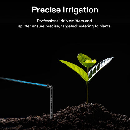 Professional Automatic Drip Irrigation Kits, 15W Output, All in One Professional Grow Kit- Includes Pump, Timer and Regulator, 8 Drip Emitters Garden Plant Watering System Indoor Outdoor