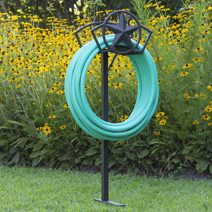 Liberty Garden 234 Liberty Star Mount Hose Butler, Holds 125-Feet of, 5/8-Inch, Black
