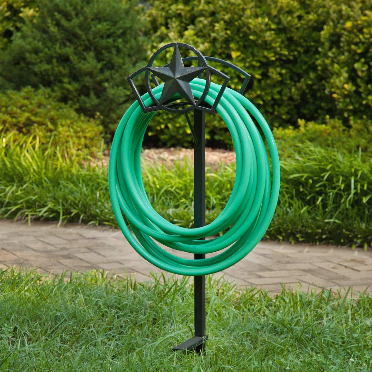 Liberty Garden 234 Liberty Star Mount Hose Butler, Holds 125-Feet of, 5/8-Inch, Black