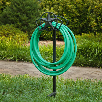 Liberty Garden 234 Liberty Star Mount Hose Butler, Holds 125-Feet of, 5/8-Inch, Black