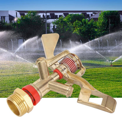 2Pcs Impact Sprinkler Head, 25mm Zinc Alloy Irrigation Garden Rocker Arm Sprinklers Nozzle Heads Male Thread Watering Sprinkler for Yard and Grass Irrigation