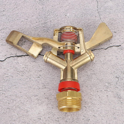 2Pcs Impact Sprinkler Head, 25mm Zinc Alloy Irrigation Garden Rocker Arm Sprinklers Nozzle Heads Male Thread Watering Sprinkler for Yard and Grass Irrigation