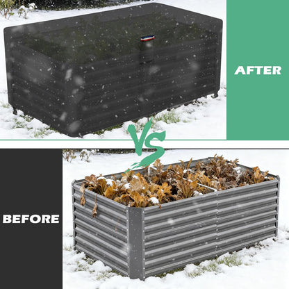 6x3 FT Raised Garden Bed Cover- Waterproof Cover for Outdoor