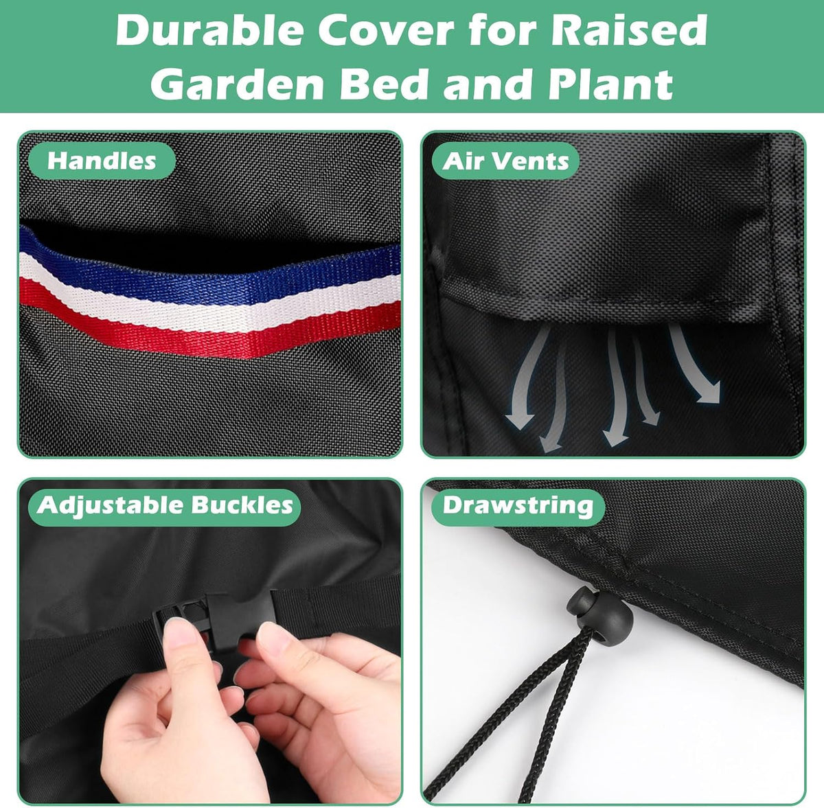 6x3 FT Raised Garden Bed Cover- Waterproof Cover for Outdoor