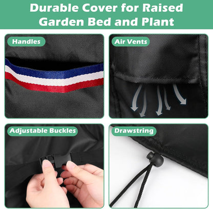 6x3 FT Raised Garden Bed Cover- Waterproof Cover for Outdoor