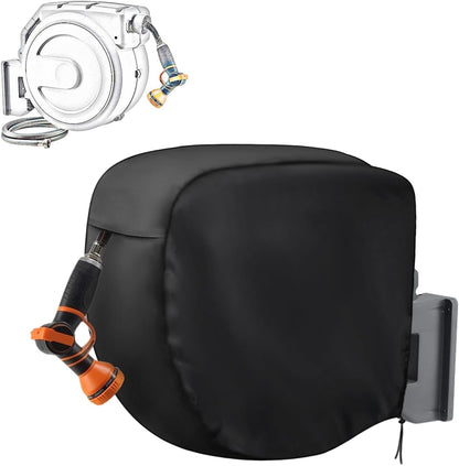 Hose Reel Cover 500D Waterproof 23.6x12.6x21.65in Black