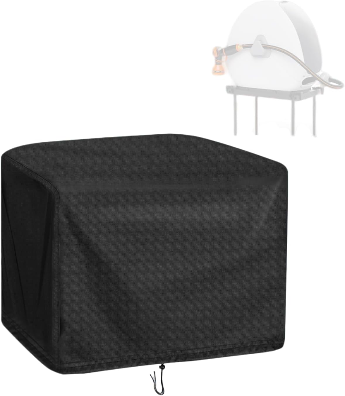 Hose Reel Cover 500D Waterproof 23.6x12.6x21.65in Black