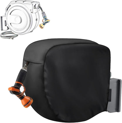 Hose Reel Cover 500D Waterproof 23.6x12.6x21.65in Black