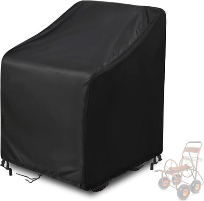 Hose Reel Cover 500D Waterproof 23.6x12.6x21.65in Black