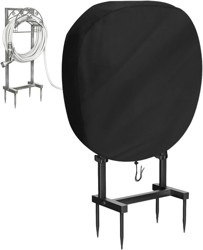 Hose Reel Cover 500D Waterproof 23.6x12.6x21.65in Black