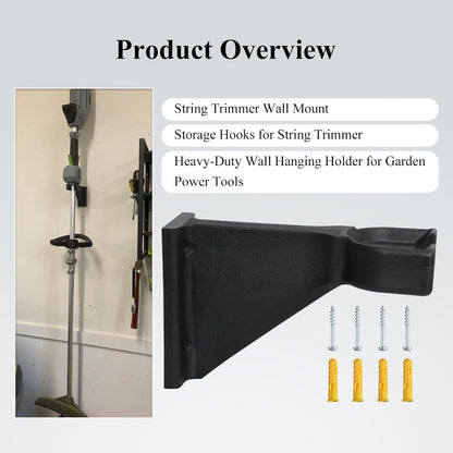 2 Pcs Heavy-Duty Wall Hanging Holder for Power Tools Fits EGO 56V Trimmer