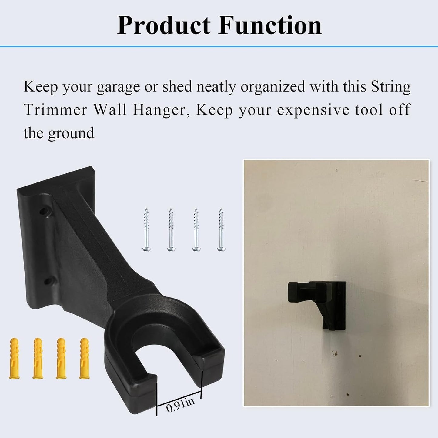 2 Pcs Heavy-Duty Wall Hanging Holder for Power Tools Fits EGO 56V Trimmer