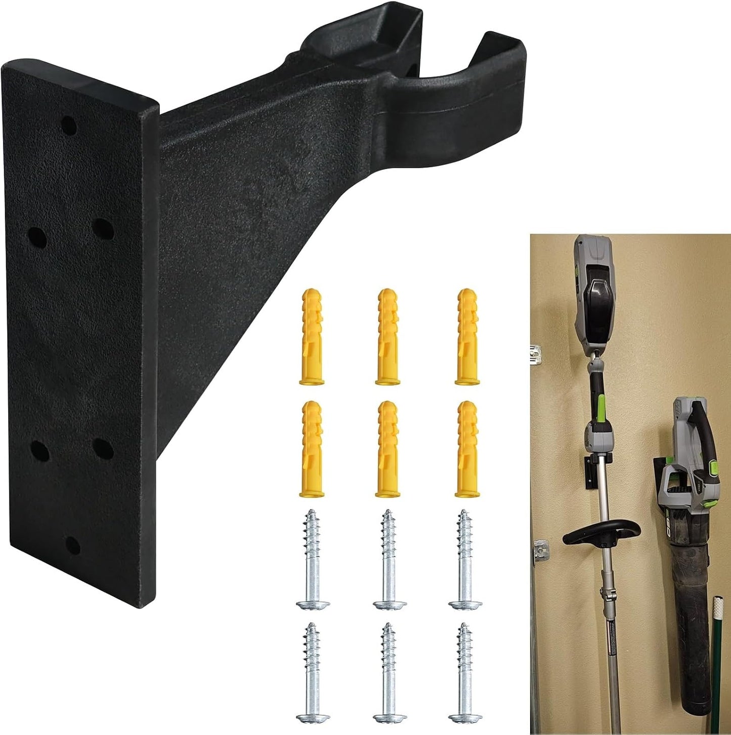 2 Pcs Heavy-Duty Wall Hanging Holder for Power Tools Fits EGO 56V Trimmer