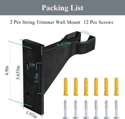 2 Pcs Heavy-Duty Wall Hanging Holder for Power Tools Fits EGO 56V Trimmer