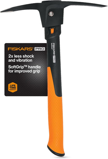 Pro IsoCore 14" 2-in-1 Pickaxe & Hoe, Shock Reduction, 1.5 lb
