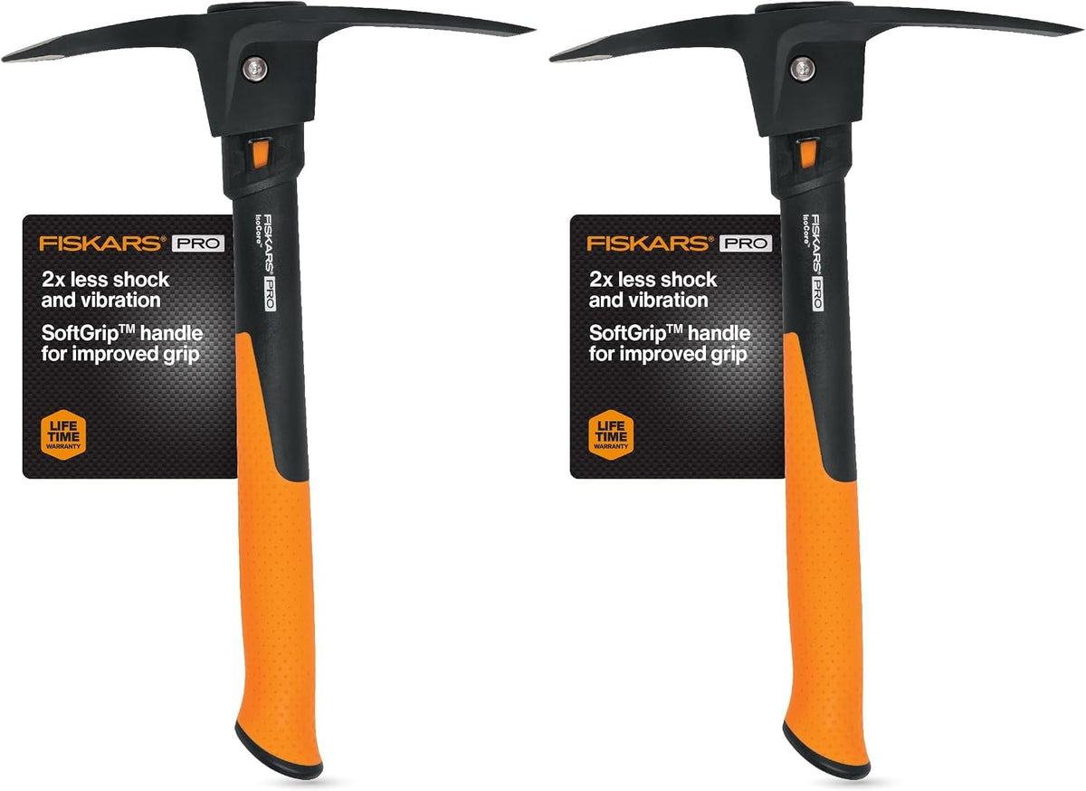 Pro IsoCore 14" 2-in-1 Pickaxe & Hoe, Shock Reduction, 1.5 lb
