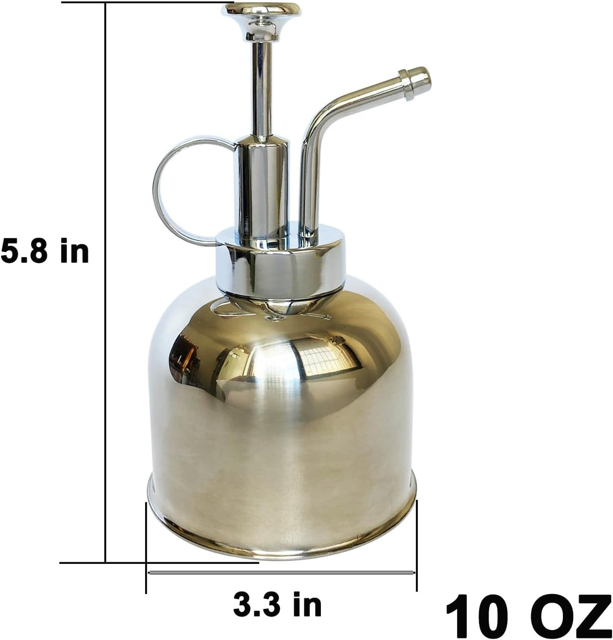 Stainless Steel Plant Sprayer, Small Watering Can, Modern Gardening Tool for Indoor Potted Plants