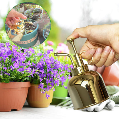 Stainless Steel Plant Sprayer, Small Watering Can, Modern Gardening Tool for Indoor Potted Plants