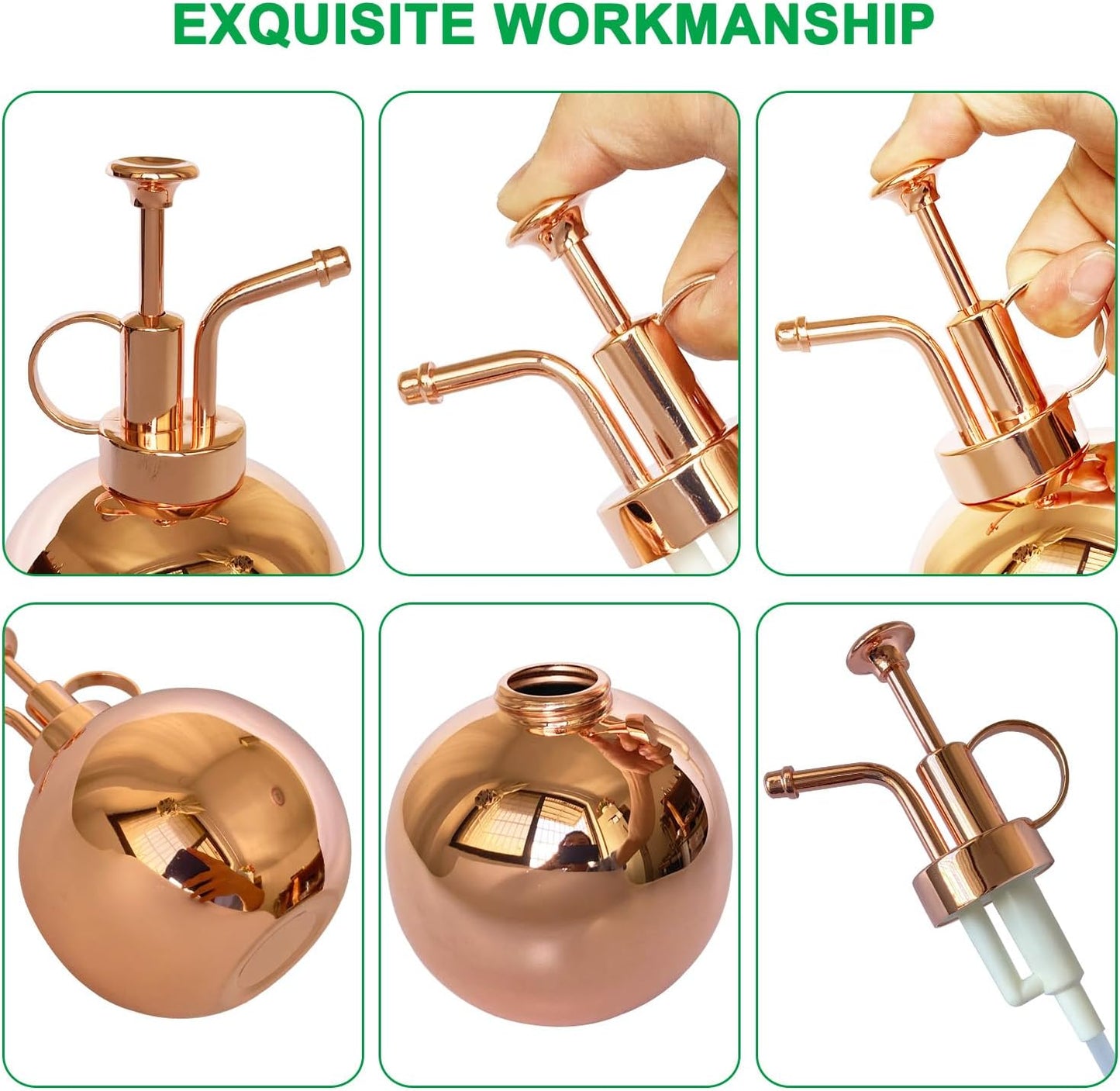 Stainless Steel Plant Sprayer, Small Watering Can, Modern Gardening Tool for Indoor Potted Plants
