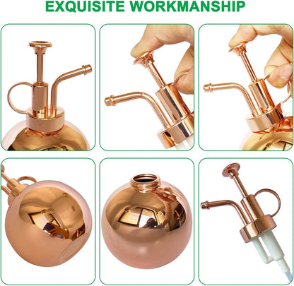 Stainless Steel Plant Sprayer, Small Watering Can, Modern Gardening Tool for Indoor Potted Plants