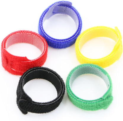 50pcs Reusable Fastening Adjustable Cable Ties Wire Management (6 Inch, White)