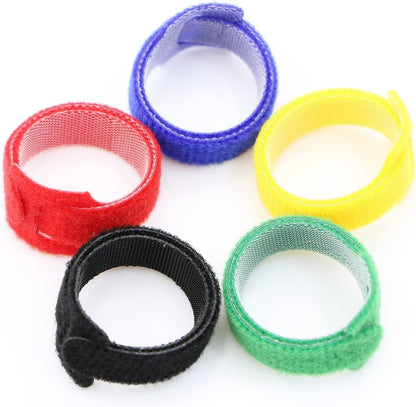 50pcs Reusable Fastening Adjustable Cable Ties Wire Management (6 Inch, White)