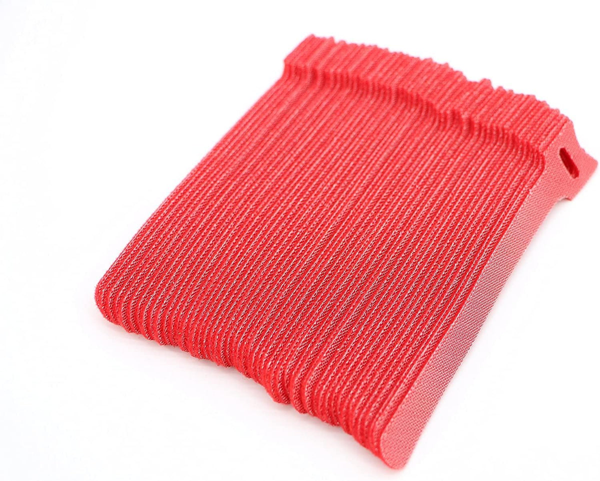 50pcs Reusable Fastening Adjustable Cable Ties Wire Management (6 Inch, White)