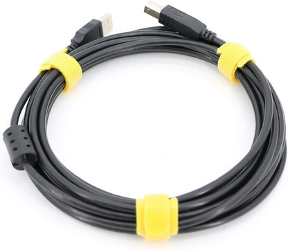 50pcs Reusable Fastening Adjustable Cable Ties Wire Management (6 Inch, White)