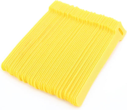 50pcs Reusable Fastening Adjustable Cable Ties Wire Management (6 Inch, White)